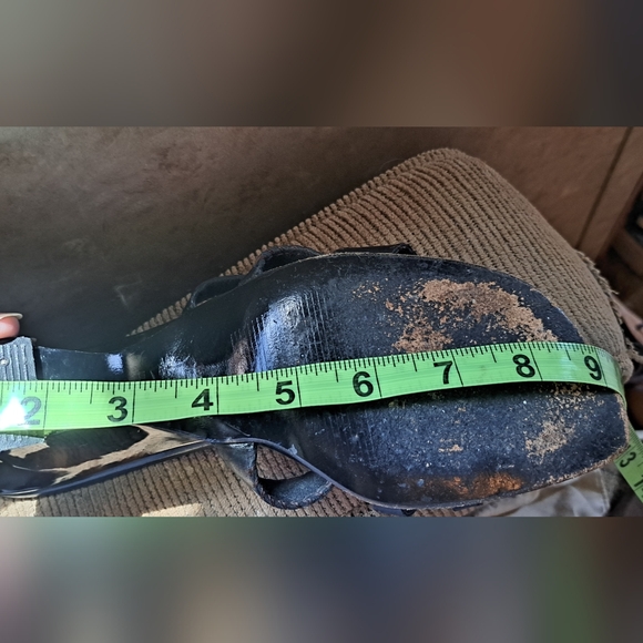 Ladies Stuart Weitzman Block Heel Shoe Strappy Brown Leather 3 Inch Heel - Picture 13 of 13